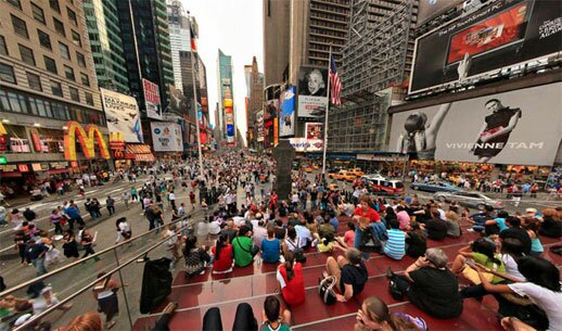 Car free in Times Square, Manhattan, New York City